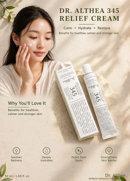 Dr. Althea 345 Relief Cream benefits - girl applying cream