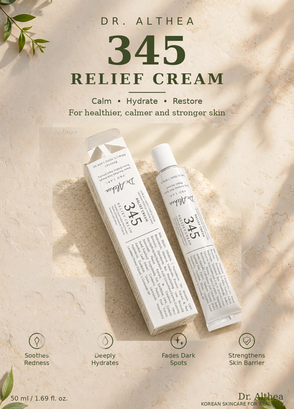 Dr. Althea 345 Relief Cream box and tube
